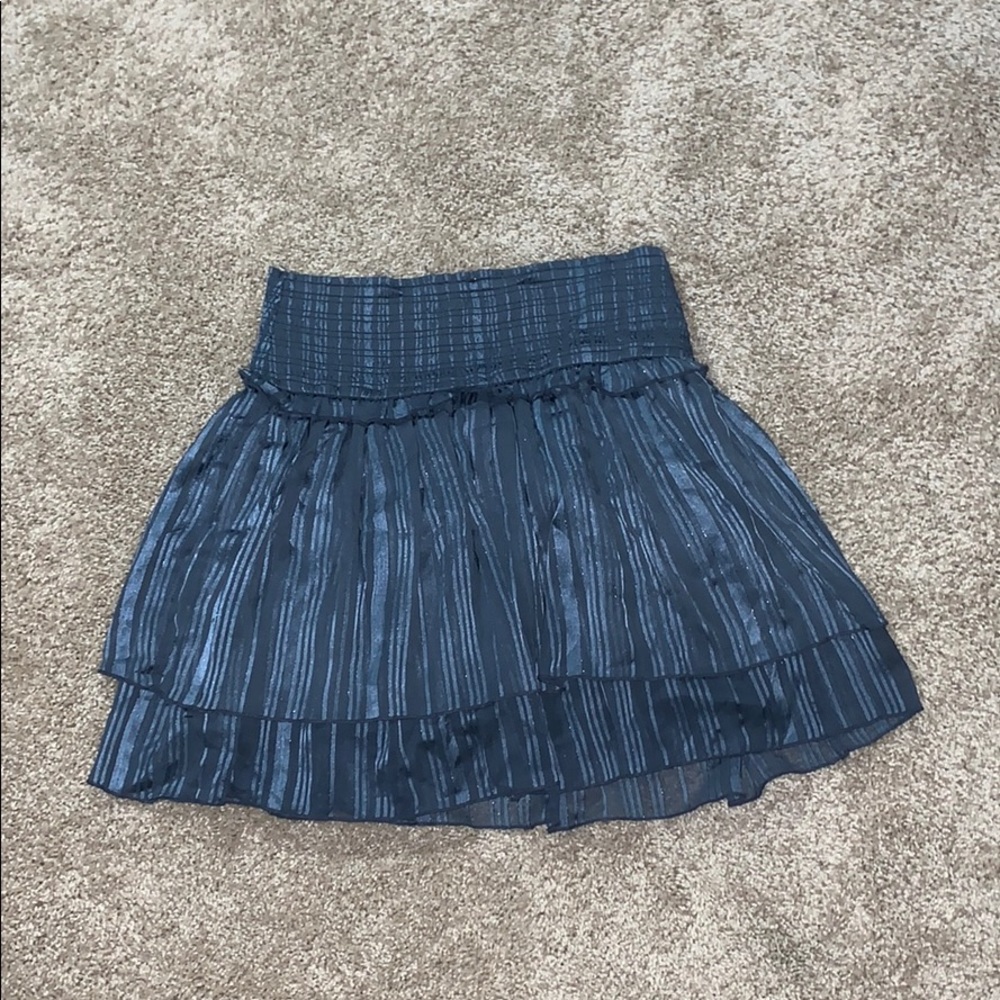 Blue mini skirt